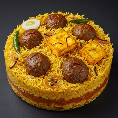 Paneer Kabab Biryani
